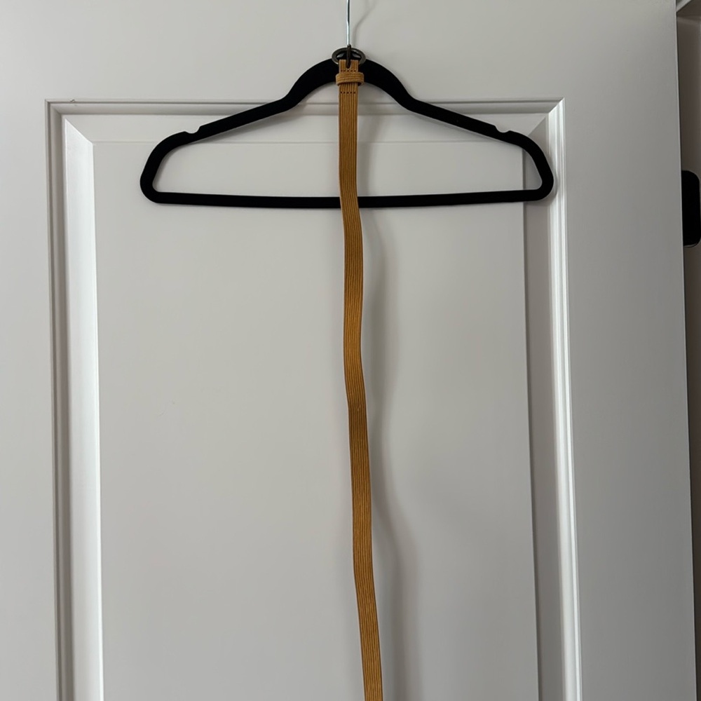 Madewell Mustard Leather Belt, L
